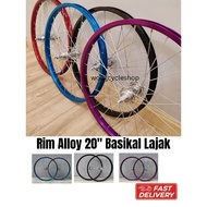 20 Inci Rim Alloy Basikal Lajak 20"(Sepasang)Rim Bicycle Color