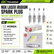 NGK Laser Iridium 94167 DIFR6D13 Spark Plug Honda City T9A Jazz T5A BRV CRZ Suggested 100,000KM
