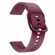 Customerstore32_id Strap Silicon Rubber Watch Strap Samsung Galaxy Watch Active 3 41mm 45mm - Maroon