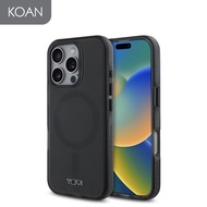 เคสมือถือ TUMI Transparent Shockproof Case PC/TPU for iP 16 Pro / 16 Pro Max - Black