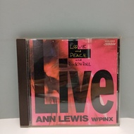 #F213-79 CD TERPAKAI [ ANN LEWIS W/PINX - LOVE AND PEACE AND ROCK'N ROLL LIVE ] USED CD #F213-79