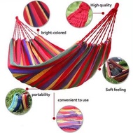 duyan portable cotton rope outdoor samping stripe string folding bed storage size 200