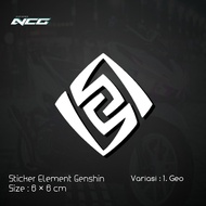 Sticker Logo Element Genshin Impact Cutting Sticker