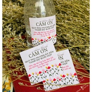 3 HUYNH PHU HUYNH water bottle hanging stickers/TAG (5x5cm)