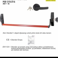 Bar Handle panic Exit Device solid PED 310+016 red+ black