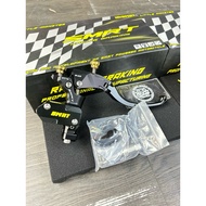 tay dầu liền xe máy SMRT M03 - tay dầu gãy M03 Smrt - tay dầu phải đen bạc