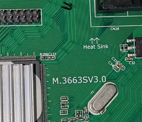 M.3663SV3.0 LED TV motherboard, test physical photos for 36--65V 15w 240ma st2151b01-1