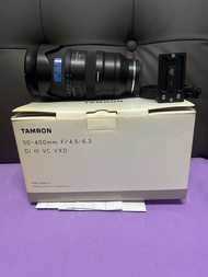 完美無瑕 全套有盒 香港行貨有保養 2027-11 Tamron 50-400 50-400mm VXD VC 最新款 Sony FE Mount  腳架 (本身需領購）