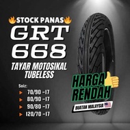 GRT668 SPORT RAIN TYRE TUBELESS 70/90 80/90 90/80 120/70 17 Y15 Y16 RSX RS EX5 KRISS Y125Z LAGENDA T