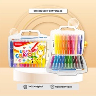 GREEBEL Silky Crayon 24 Colors Silky Crayon/ 24 Set Colors Fine Coloring Crayon/