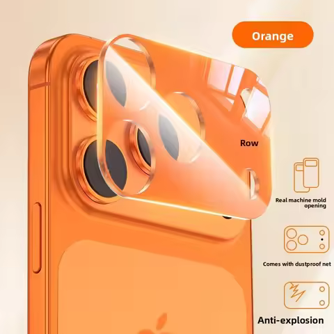 Real Machine Color Camera Lens Anti-reflection Glass Protector Film Cover For IPhone 17 Pro Max Rear