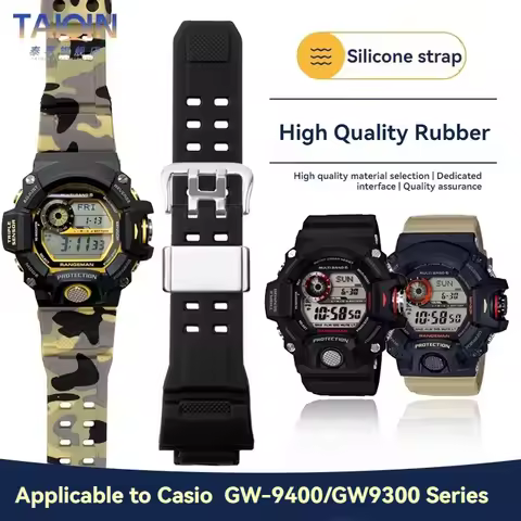 GW9400 Silicone Rubber Watch Strap For Casio 3410 Watch Strap Men's G-SHOCK GW-9400 GW9300 G-9200 Se