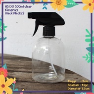 500ML PLASTIC BOTTLE DD DEEDEEE CLEAR TRIGGER KISSPRAY BLACK IMPORT PET SPRAYER MIST ADJUSTABLE