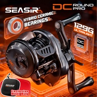 SEASIR DC Round Pro reel Digital Control Hybrid ceramic bearings with Free reel bag 129g ultralight 