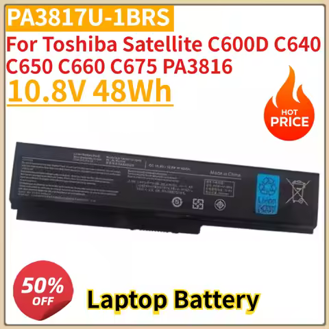 High Quality New PA3817U-1BRS Laptop Battery 10.8V 48Wh for Toshiba Satellite C600D C640 C650 C660 C