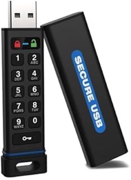 SecureData SecureUSB KP 256GB Hardware Encrypted USB Drive FIPS 140-2 Level 3 Unlock via Keypad TAA 
