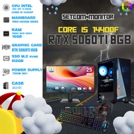 SETCOM+MONITOR DDR5 x BONMECOM2 ครบเซ็ตพร้อมจอ / CPU i5 14400F / RTX 5060TI 8GB / Case เลือกแบบได้คร