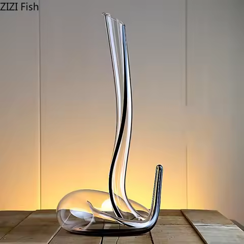 Handmade Creative Snake-shaped Decanter Transparent Glass Red Wine Glass Set Household Wine Dispense