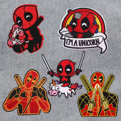 Hot Hero Movies Embroidered Patches For Clothing Stickers Stripes Cartoon Patch Iron On Patches On C