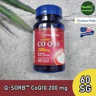 <Puritans Pride> Q-SORB™ CoQ10 200 mg 60 Rapid Release Softgels โคคิวเท็น คิวเทน โคเอนไซม์คิวเทน