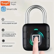 Tuya Lock Smart Biometric Fingerprint Door Electronic Lock Keyless Quick Unlock Padlock IP67 Waterproof SY12