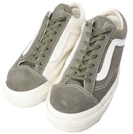 Pilgrim Surf+Supply x VANS VAULT Style36 Old Skool 運動鞋，US5 (23cm)，橄欖綠/白色，特別版。 [二手] [Pilgrim Surf+Sup