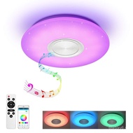 LED Bluetooth Music Ceiling Light Smart speaker circular bedroom lamp Modern Music Light Smart Music