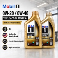 Mobil 1 Triple Action Power+ 1L 0W-20 / 0W-40 Ultimate Full Synthetic Engine Oil Petrol Diesel Hybri