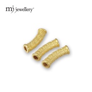 MJ Jewellery 3D 999.9/24K Pure Gold Blessing Tube Charm B654