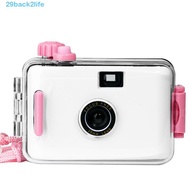 BACK2LIFE Waterproof Lomo Camera, 35mm Waterproof Children Retro Camera, Mini Reusable Colorful Retr