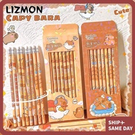 LIZMON 8Pcs Drawing Pencil, Stationery With Rubber Head HB Pencil, Durable Graffiti/Painting Capybar
