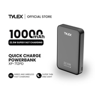 Tylex XP-712PD Powerbank Fast Charging Quickly Full Charged 10000mAh Battery Capacity Overcharge Pro