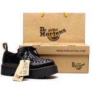 Dr. Martens 1461 2-Hole Thick Soled Martin Boots Rose Same Style Lace-Up Woven Martin Women's Shoes 