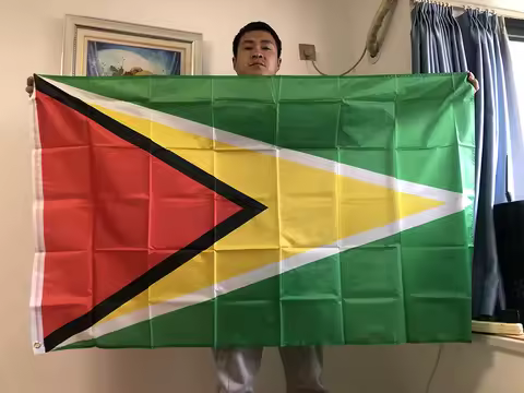 SKY FLAG Guyana Flag 90*150CM high quality polyester hanging GUY GY Cooperative Republic of Guyana F