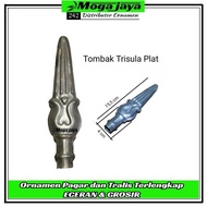tombak pagar besi plat ornamen pagar besi tempa plat