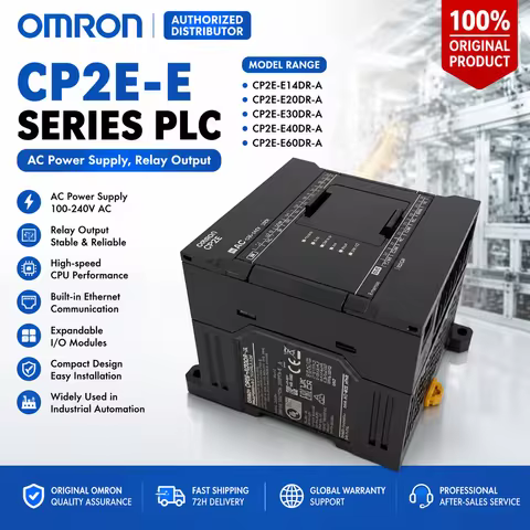 OMRON PLC CP2E-E14DR-A CP2E-E20DR-A CP2E-E30DR-A CP2E-E40DR-A CP2E-E60DR-A Programmable Logic Contro