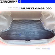 Mitsubishi Mirage G4 Sedan 2014 to 2025 Rear Trunk Tray or Cargo Tray ( MIRAGE Logo ) PREMIUM MATERI