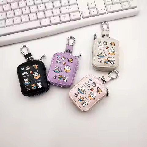 Korean Cute line Dog Leather Earphone Case For Airpod12 3 Pro Charging Box For Airpods Pro 2