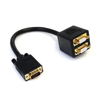 StarTech.com 1 ft. VGA to VGA Splitter Cable - M/F Dual Monitor Video Cable Splitter (VGASPL1VV)