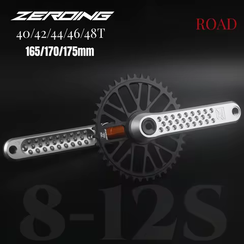 ZEROING Road Folding Bicycle Crankset 10/11/12speed Single Chainring 40/42/44/46/48T With Bracket Bo