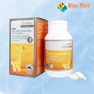 Viên sữa tăng chiều cao Vitatree Kids Super Milky Calcium 330mg plus Vitamin D3 hộp 60 viên
