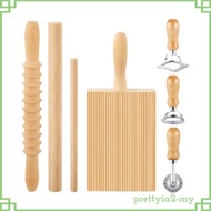 [PrettyiaedMY] Pasta Maker Tools Set Gnocchi Pasta Maker Gnocchi Board Kit Kitchen Accessories for P