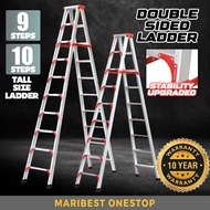 9/10 Step Ladderman Heavy Duty Aluminium Double Sided Ladder Multi Purpose Ladder Foldable Tangga Li