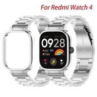 For Redmi Watch 4 Stainless Steel Watchband For redmi watch 4 Metal Strap Case Protector redmiwatch 