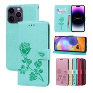 Rose Flower Wallet Flip Case For Samsung Galaxy J2 2018 J2 Core J7 Prime J3 J5 J7 Pro 2017 J7 J5 J3 2016 Card Holder Book Leather Case Wallet Flip Cover