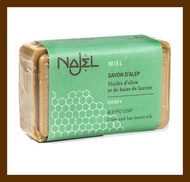 NAJEL - 蜜糖 阿勒頗手工皂【純正溫和、嬰兒適用】100g (+/- 10%,手工製作) 香港行貨 3760061223288