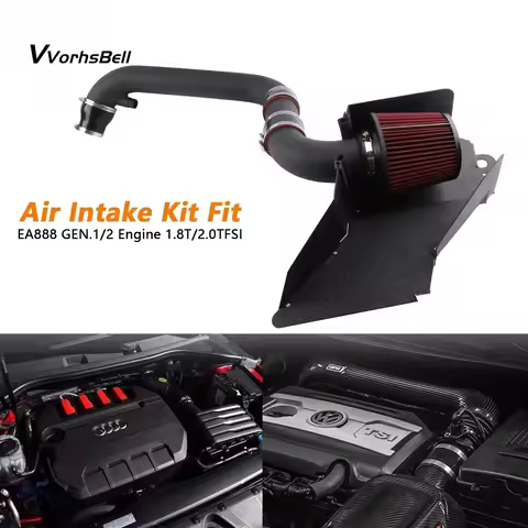 Cold Air Intake Kit with Air Filter for VW MK5/MK6 etc., for EA888 GEN2 Engines