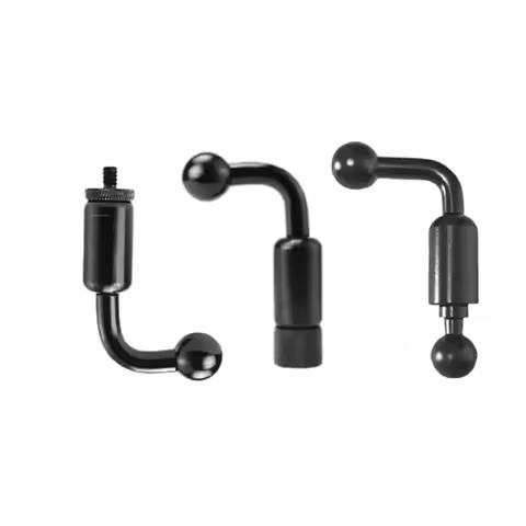 1PCS 17mm ball head elbow 1/4screw thread to 17/20mm ball head adapter series phone motorcycle camer