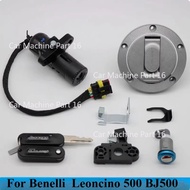 Motorcycle Ignition Switch Lock Fuel Gas Cap Tank Cover Seat Lock Key Set For Benelli  Leoncino 500 