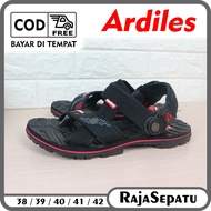 RajaSepatu - ARDILES Sandal Gunung Pria KWANZA Hitam Merah 38-42 / Sandal Gurun Pria Murah Berkualit